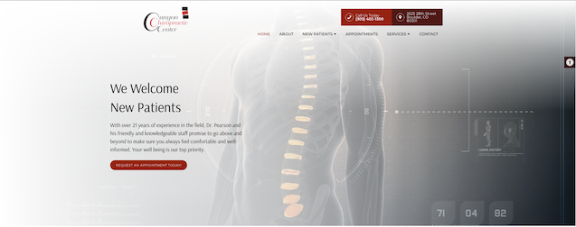 Screenshot of Canyon Chiropractic