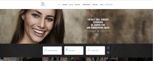 Screenshot of Facial & Oral Surgery